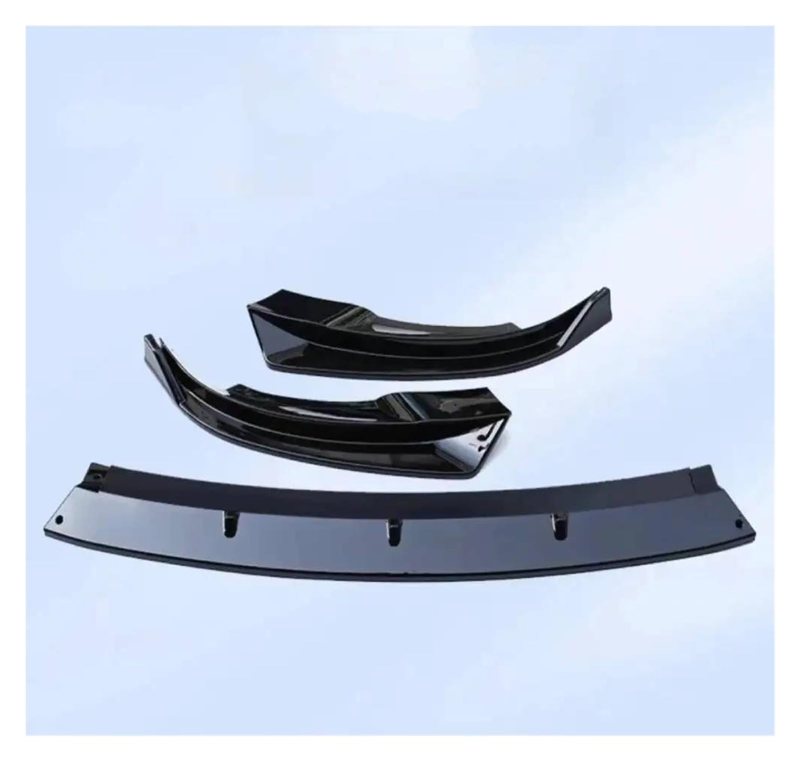Frontspoiler Für Tesla Für Modell 3 2023 Y 2024 Frontspoilerlippe Spoiler Vorderer Unterer Stoßfänger Modifikation Schutzabdeckung Carbon Black Body PP Spoilerlippe(Y Bright Black) von ODKBFG