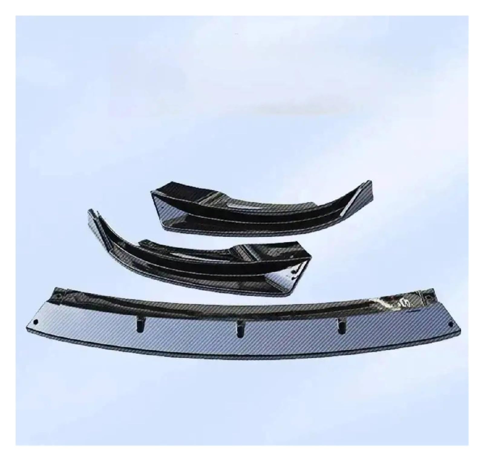 Frontspoiler Für Tesla Für Modell 3 2023 Y 2024 Frontspoilerlippe Spoiler Vorderer Unterer Stoßfänger Modifikation Schutzabdeckung Carbon Black Body PP Spoilerlippe(Y Carbon Black) von ODKBFG