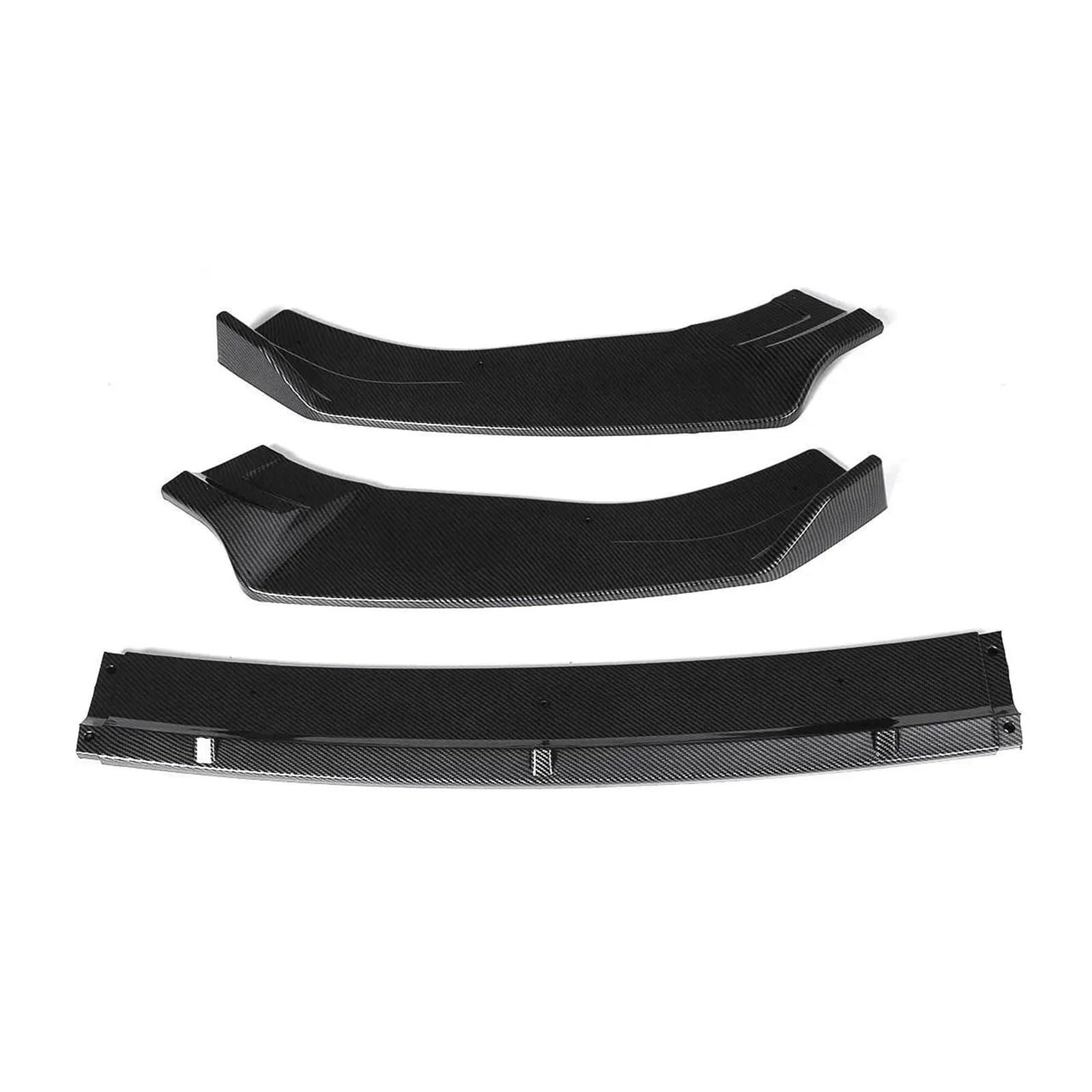 Frontspoiler Für VW Für Golf MK7 MK7.5 Für GTI 2014-2019 Auto Front Stoßstange Splitter Lip Spoiler Body Kit Diffusor Schutz Abdeckung Spoilerlippe(Kohlefaser-Optik) von ODKBFG