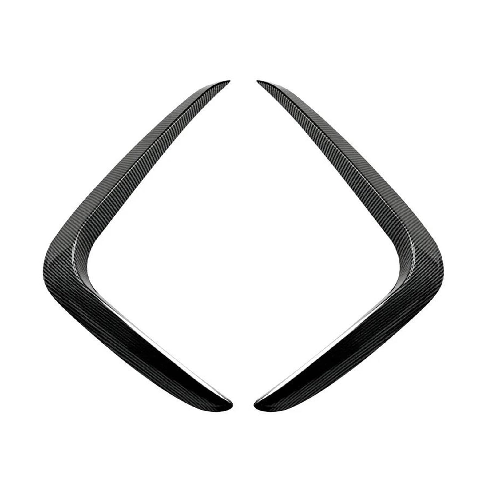 Frontspoiler Für X3 X4 G01 G02 Sport 2018-2021Auto Front Stoßstange Splitter Seite Spoiler Air Vent Wind Messer Körper Kits Spoilerlippe(Carbon Look) von ODKBFG
