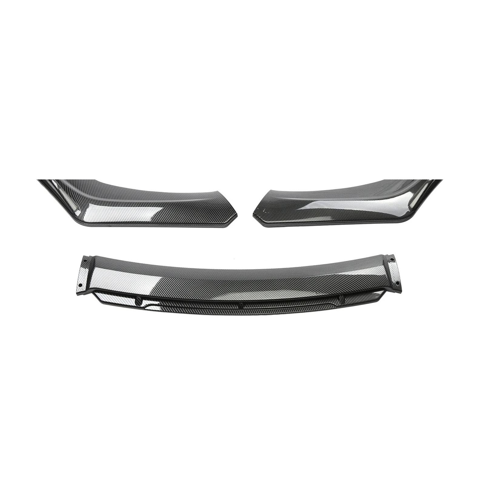 Frontspoiler Imousinenbreite Unter 176 cm Universeller Auto-Frontstoßstangenlippen-Bodykit Spoiler Aus Kohlefaser Dekorative Streifen Stoßstangen Lippensplitter Spoilerlippe(Kohlefaser) von ODKBFG