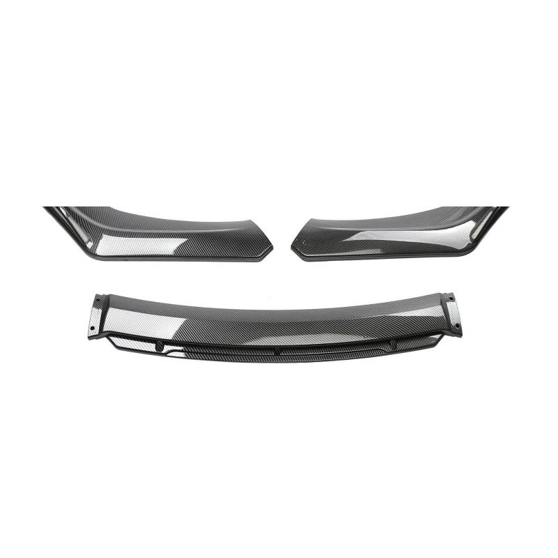 Frontspoiler Imousinenbreite Unter 176 cm Universeller Auto-Frontstoßstangenlippen-Bodykit Spoiler Aus Kohlefaser Dekorative Streifen Stoßstangen Lippensplitter Spoilerlippe(Kohlefaser) von ODKBFG