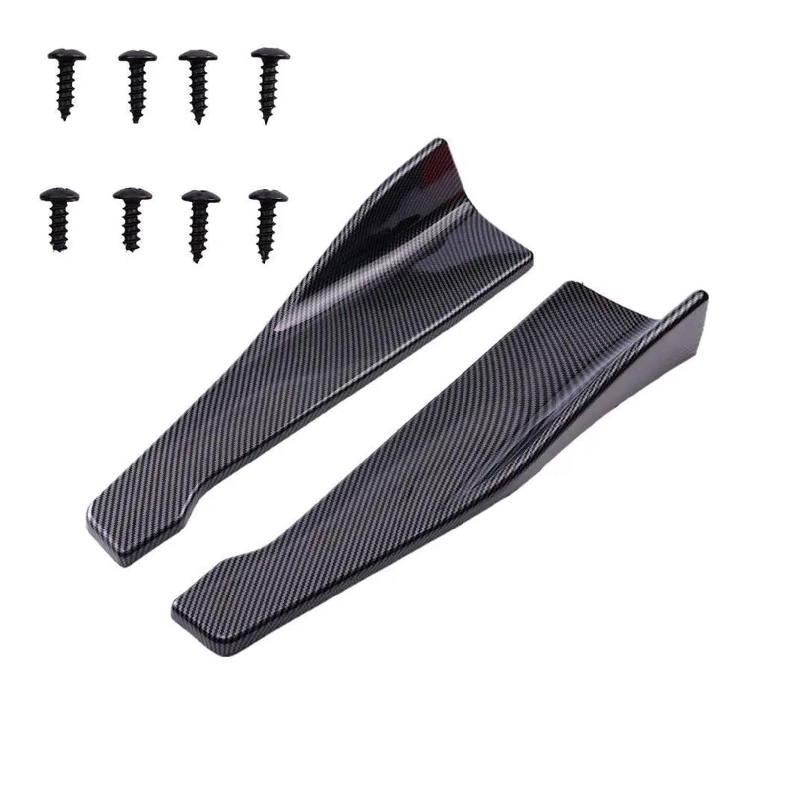 Frontspoiler Universal Auto Vorne Hinten Stoßstange Streifen Lippe Spoiler Diffusor Splitter Kratzschutz 48CM Länge Für Etc. Spoilerlippe(B) von ODKBFG