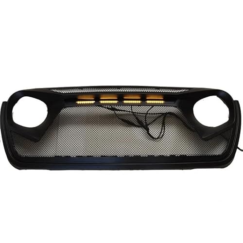 Kühler Car Body Kit Accessories Bumper Parts Front Grill for Jeep for Wrangler JL Grids Black 2018-2021 JL Grill(B Style Light) von ODKBFG