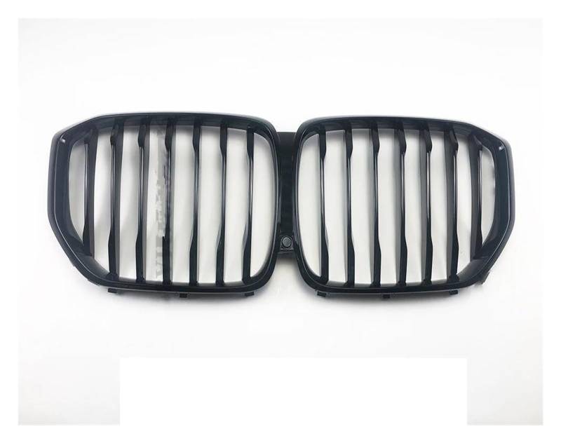 Kühler Fronteinlass Stoßstangengrill Racing Nierengrill Für Neu Für X5M G05 F95 2019-2022 Styling Tuning Facelift Zubehör Center Mesh Grill(1 Line Glossy Black) von ODKBFG