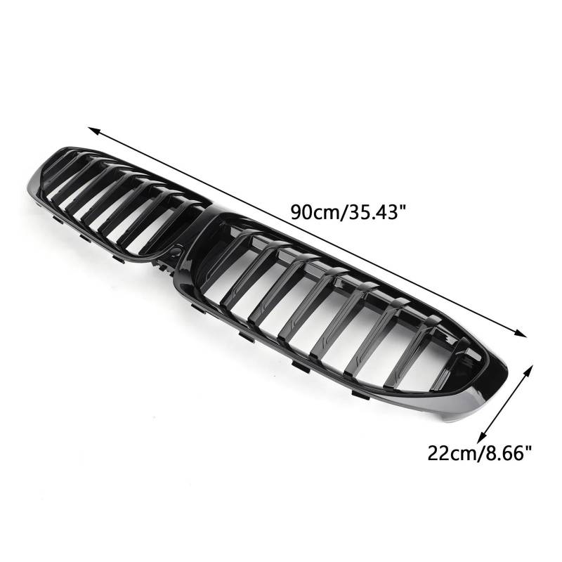 Kühler Für 3 Serie G20 318i 320i M340i M3 2019 2020 2021 2022 2023 Kühlergrill SCHWARZ Diamant Front Niere Grill Sport Grill(23 GBlack) von ODKBFG