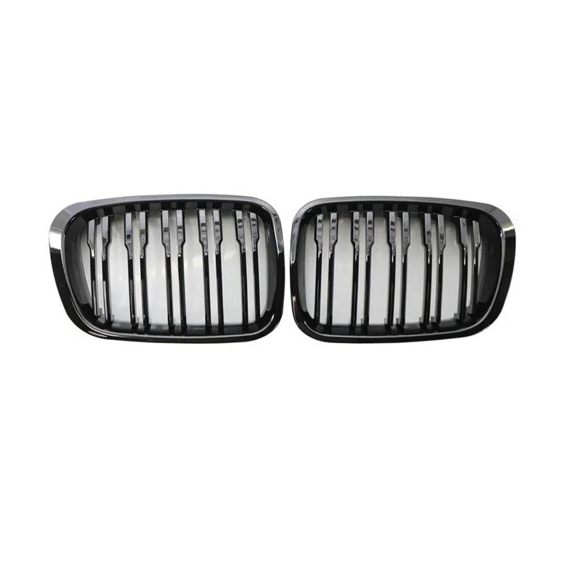 Kühler Für 3er E46 4-Türer 4D 4DR 1998-2001 Auto Frontstoßstange Nierengrill Grille Glanz Schwarz Racing Grills Grill von ODKBFG