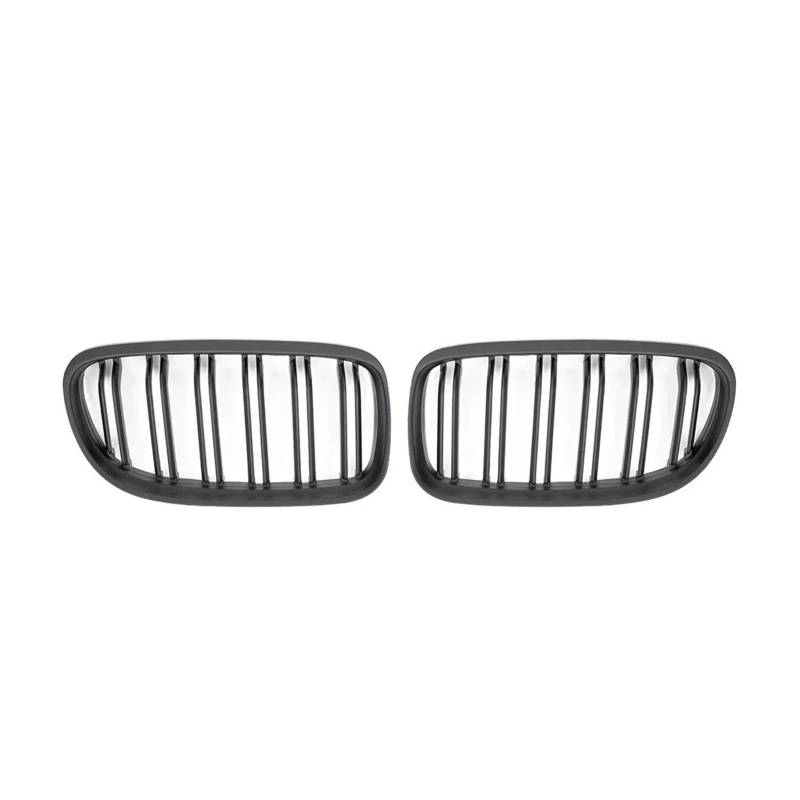 Kühler Für 3er E90 E91 2009 2010 2011 2012 Auto-Styling Auto Kühlergrill Grill Front Niere Glänzend 2 Linie Doppellamelle Grill(Matt-schwarz) von ODKBFG