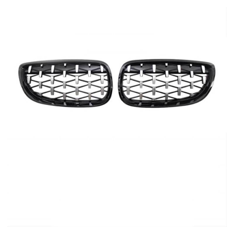 Kühler Für 3er E92 E93 M3 2Türer 2006-2009/2010-2013 Auto-Tuning-Zubehör Front Nierengrills Kühlergrill Sport Grill(06-09 GBlack Silver) von ODKBFG