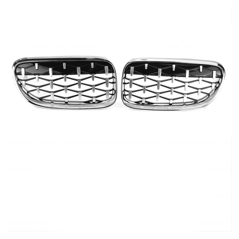 Kühler Für 3er E92 E93 M3 2Türer 2006-2009/2010-2013 Auto-Tuning-Zubehör Front Nierengrills Kühlergrill Sport Grill(10-13 Silver) von ODKBFG
