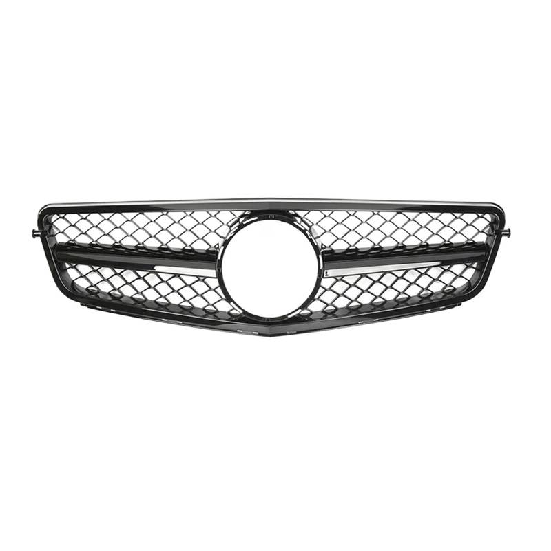 Kühler Für Benz C W204 C43 2007-2014 C180 C200 C250 C300 Für AMG GT Diamant Tuning Front Stoßstange Kühlergrill Haube Grill Grill(Style H) von ODKBFG