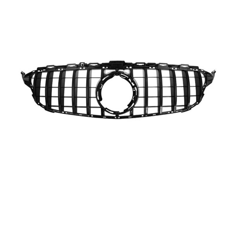 Kühler Für Benz C W205 S205 C205 C180 C200 C260 C300 2014-2021 GT Stil Kühlergrill Racing Grill Mesh Tuning Zubehör Grill(19-21 Balck) von ODKBFG