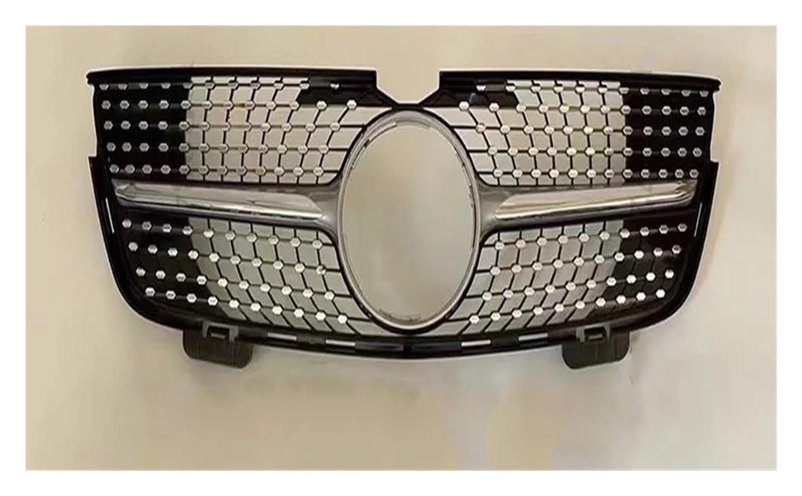 Kühler Für Benz GL X164 2005-2012 GL320 GL350 GL450 GL550 GL500 Tuning GT Diamant Front Kühlergrill Stoßstange Grill Gitter Mesh Grill(05-09 D Silver) von ODKBFG