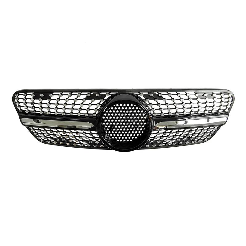 Kühler Für Benz ML Klasse W163 1999-2004 Auto Kühlergrill Ersatz Stoßstange Haube Mesh Grill Grill(Schwarz) von ODKBFG