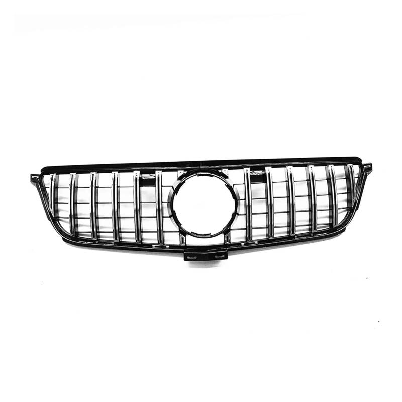 Kühler Für Benz W166 ML Klasse GT ML350 ML400 2012 2013 2014 2015 Auto Kühlergrill Grill Oberen Stoßfänger Haube Mesh Body Kit Grill(Silber) von ODKBFG
