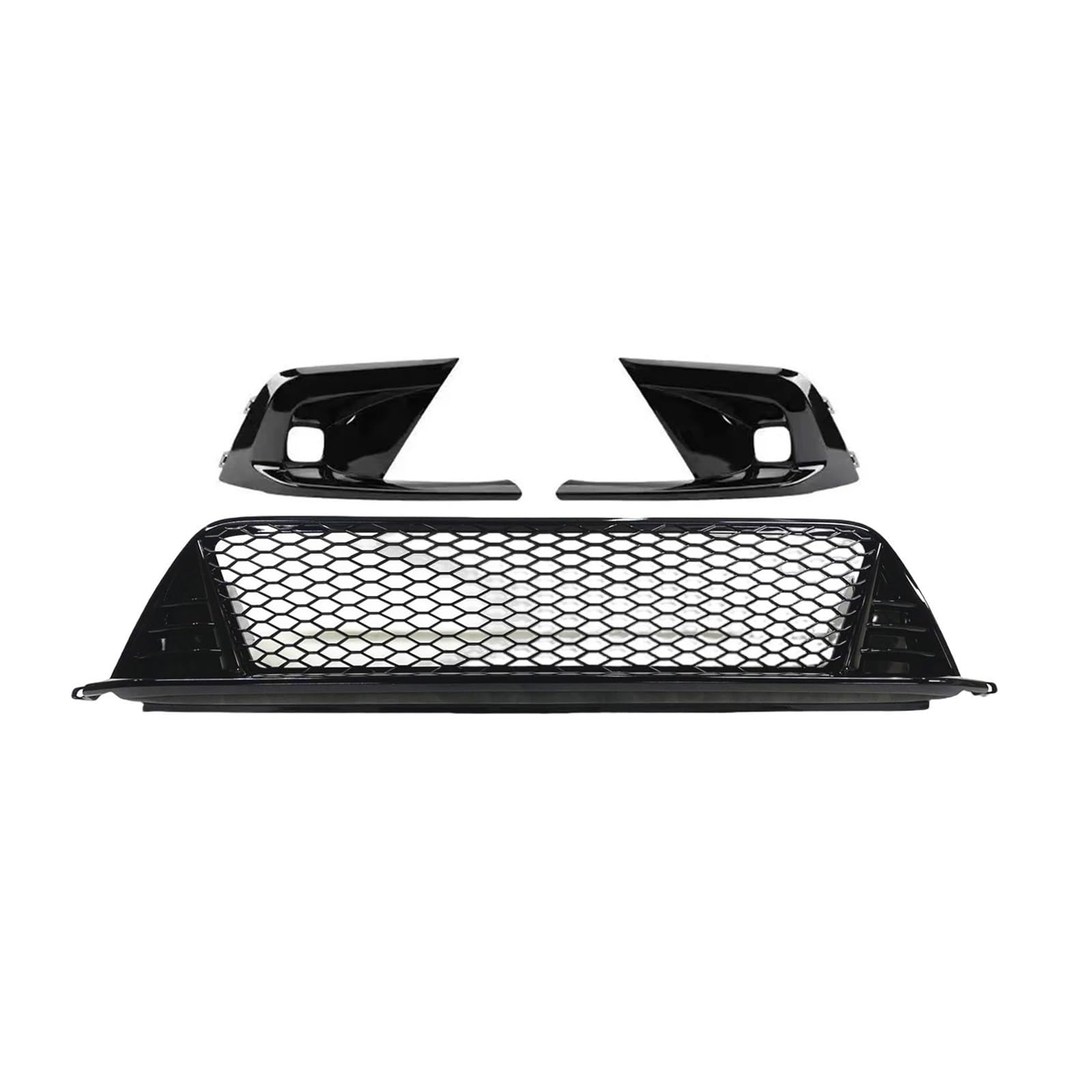 Kühler Für Civic 11. Generation 2022 2023 2024 Auto-Frontstoßstange Auto-Kit Frontstoßstangengrill Mesh Unterer Grill Grill(A and B) von ODKBFG