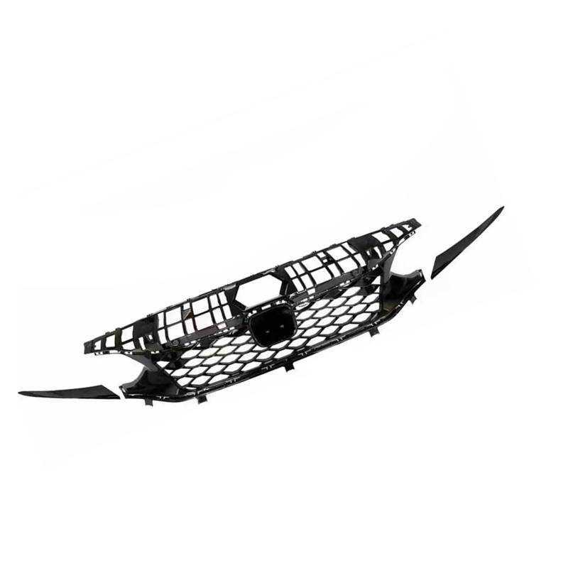 Kühler Für Civic Für Fließheck 2022 2023 2024 Auto Kühlergrill Grill Oberen Stoßfänger Haube MeshTrim Grill(Without Sensor Hole) von ODKBFG