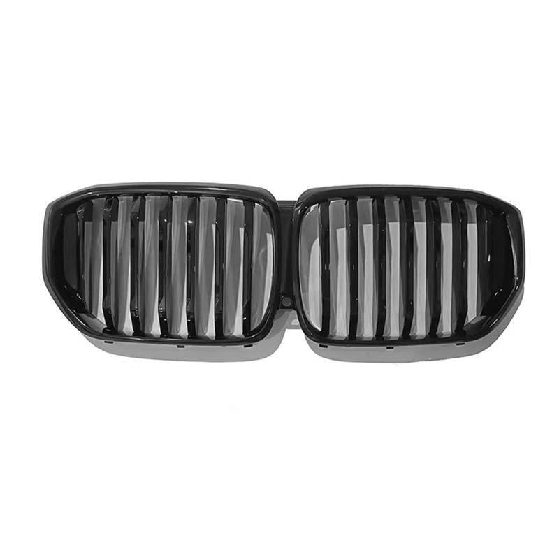 Kühler Für G05 LCI X5 2023 2024 Kühlergrill Oberen Stoßfänger Haube Nieren Mesh Racing Grill Grill(Single Line) von ODKBFG
