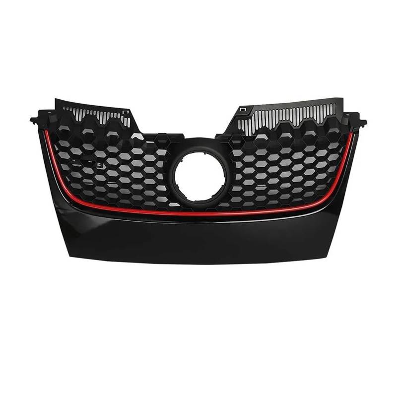 Kühler Für VW Für Golf 5 MK5 Für Jetta Für GTI 2006 2007 2008 2009 Oberer Mittelgrill Racing Grill Honeycomb Mesh Frontstoßstangengrills Grill von ODKBFG