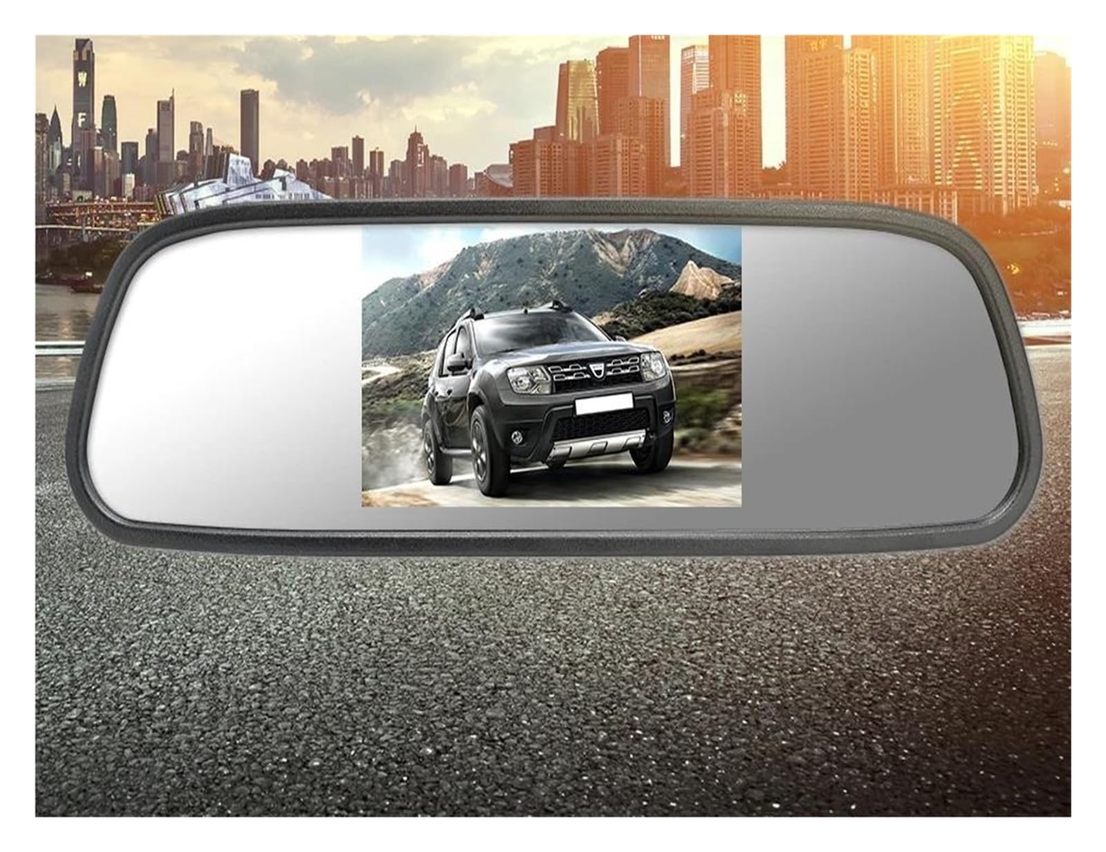 Rückansicht Kamera 5-Zoll-Auto-Rückspiegel-Monitor 170 Grad Sternenlicht-Nachtsicht-Rückfahrkamera Fahrzeug AHD 1920 X 1080P Rückfahrkamera(Only AHD Monitor) von ODKBFG