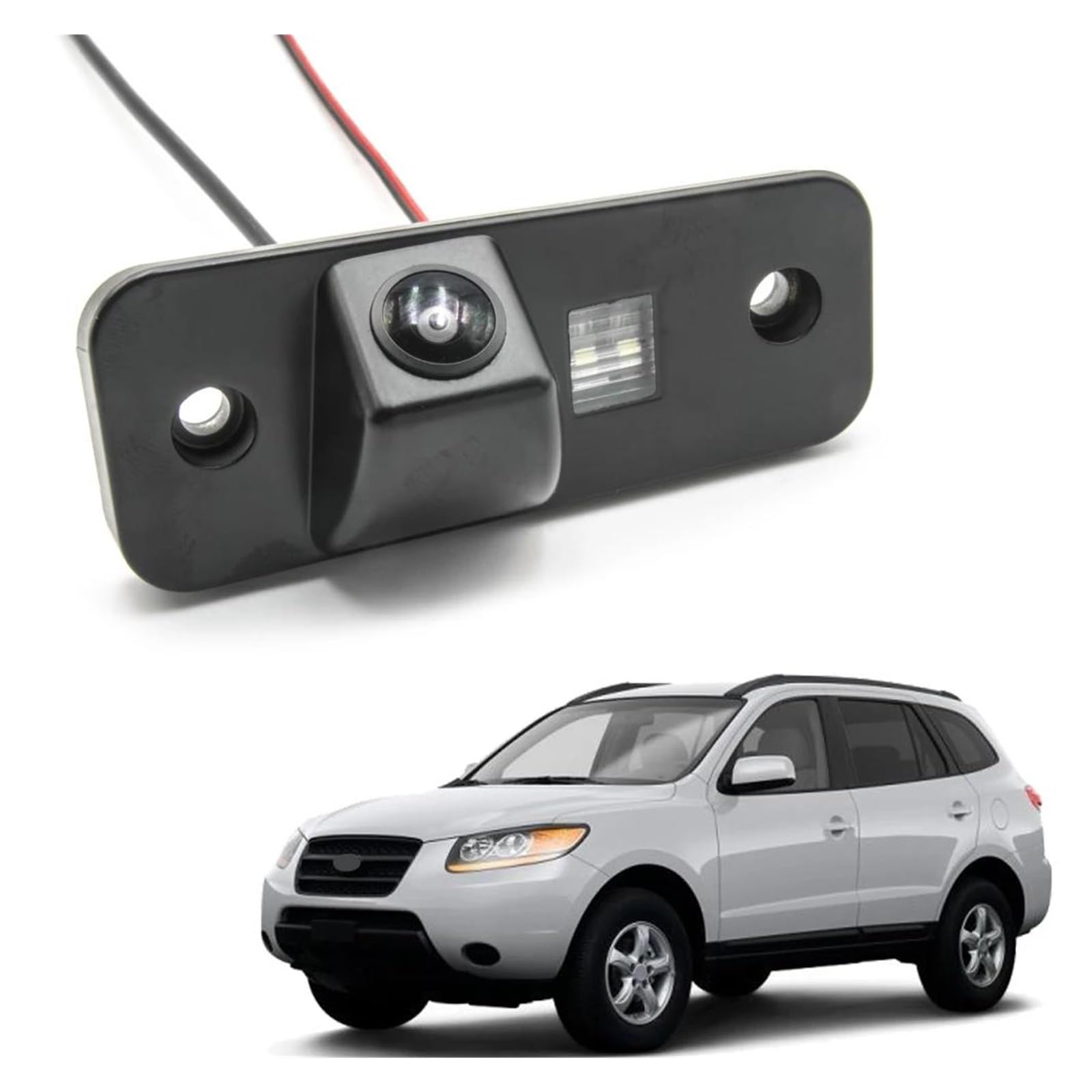 Rückansicht Kamera Auto Reverse Monitor CCD HD AHD Fisheye Rückansicht Kamera Für Hyundai Für Santa Fe (cm) SUV 2005 2006 2007 2008 2009 2010 2011 2012 Rückfahrkamera(C135 AHD 720P) von ODKBFG