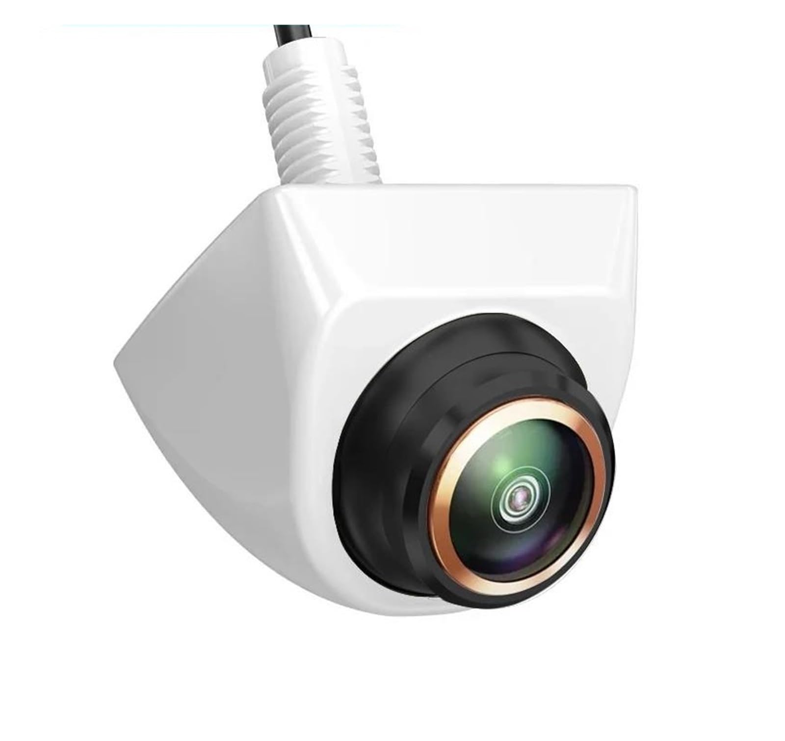 Rückansicht Kamera Auto Rückfahrkamera Auto Rückfahrkamera AHD CVBS 1080P Full HD Rückfahrbildkamera 170° Weitwinkel Nachtsicht Fisheye Len Rückfahrkamera(White-CVBS-AHD1080P) von ODKBFG