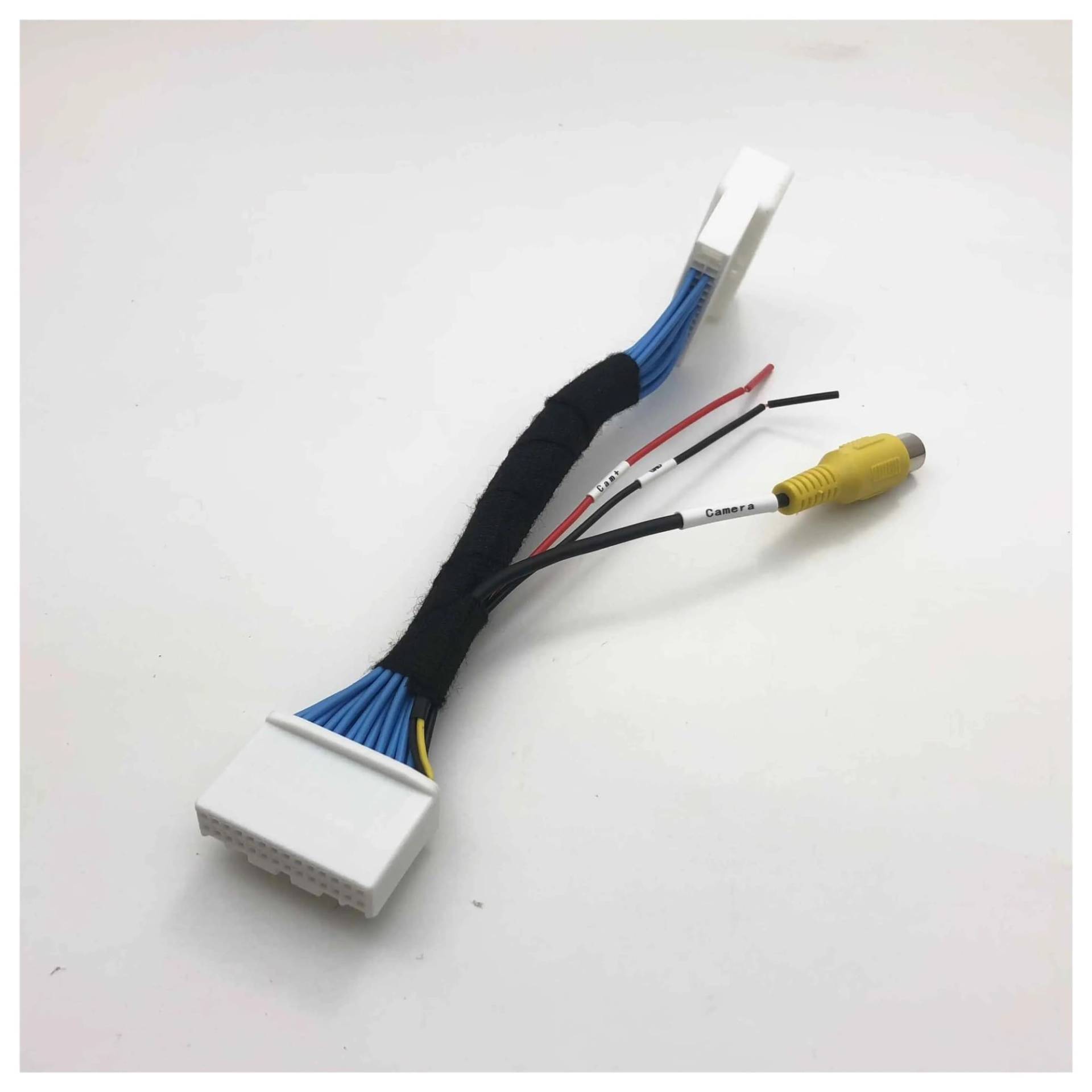 Rückansicht Kamera Fisch Auge Rückansicht Kamera Arbeit Mit OEM Stereo Backup Reverse Parkplatz Kamera Adapter Für Mazda 2 Für Demio DJ Für Hatch 2015~2023 Rückfahrkamera(Adapter Cable) von ODKBFG