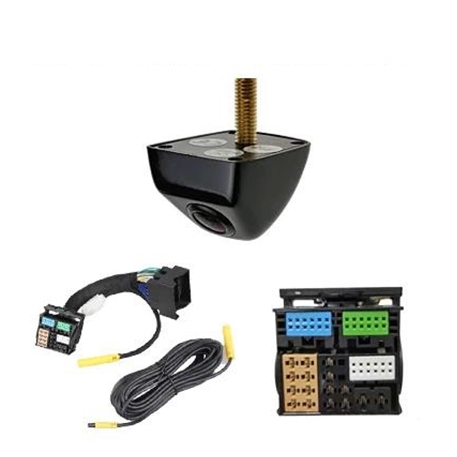 Rückansicht Kamera Für Skoda Für Octavia Für VW Für Bora Für Tiguan Für A3 A5 Q5 Q2 Q7 MQB Umkehr Dynamische Flugbahn Parkplatz Kamera Rückfahrkamera(MQB Cam D(Black)) von ODKBFG