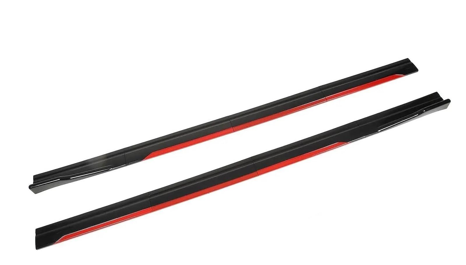 Seitenschweller Splitter 2,18M Seitenschweller Für Mitsubishi Für Lancer Für Evolution Für Eclipse Alle Modelle Verlängerungen Seitenschweller Winglet Splitter Lippe Seitenschürze(Red Black) von ODKBFG