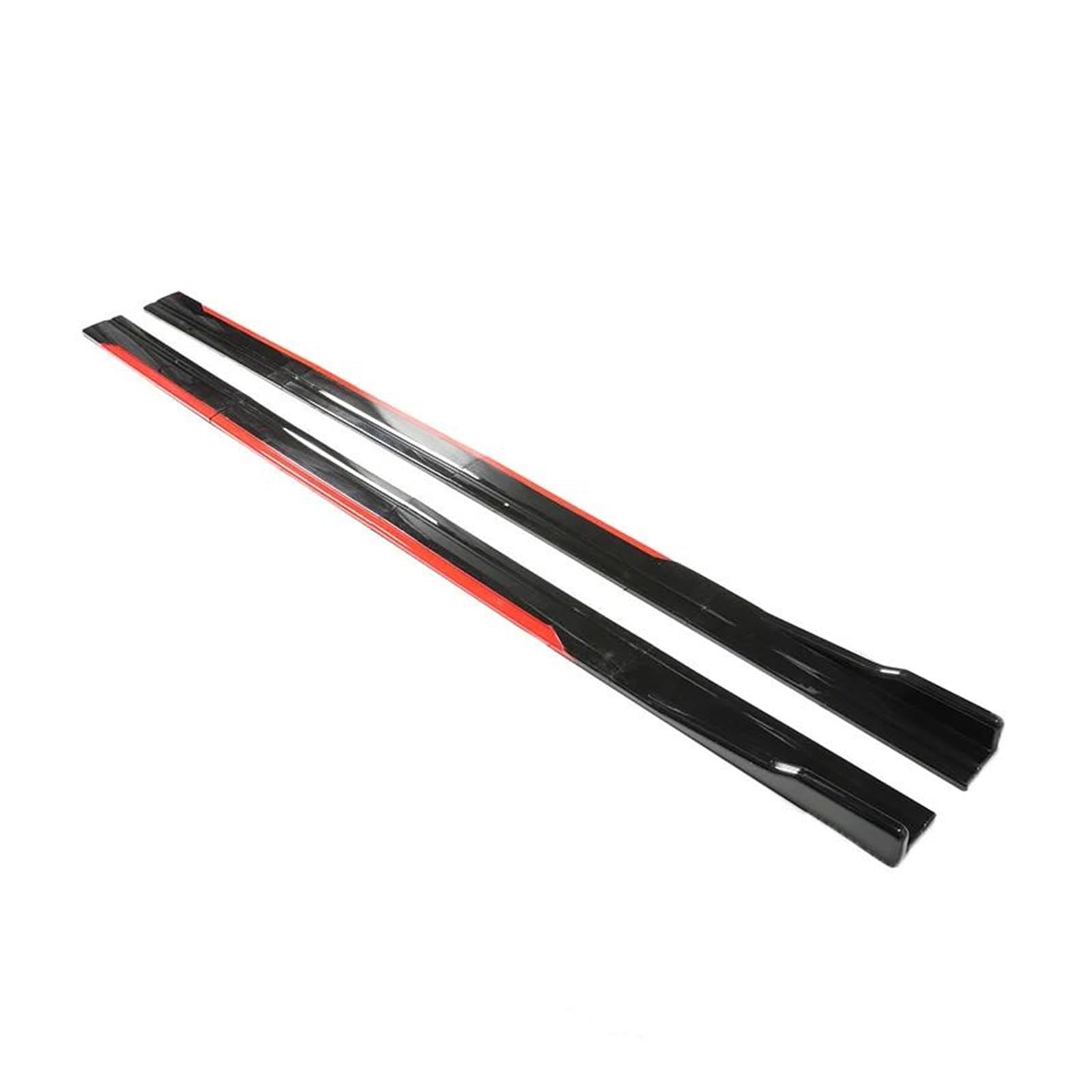 Seitenschweller Splitter 2,2 M 2,18 M 2 M Universal Auto Seitenschweller Kotflügel Splitter Stoßstange Sport Styling Seitenschweller Erweiterungen Seitenschürze(2.18m Black Red) von ODKBFG