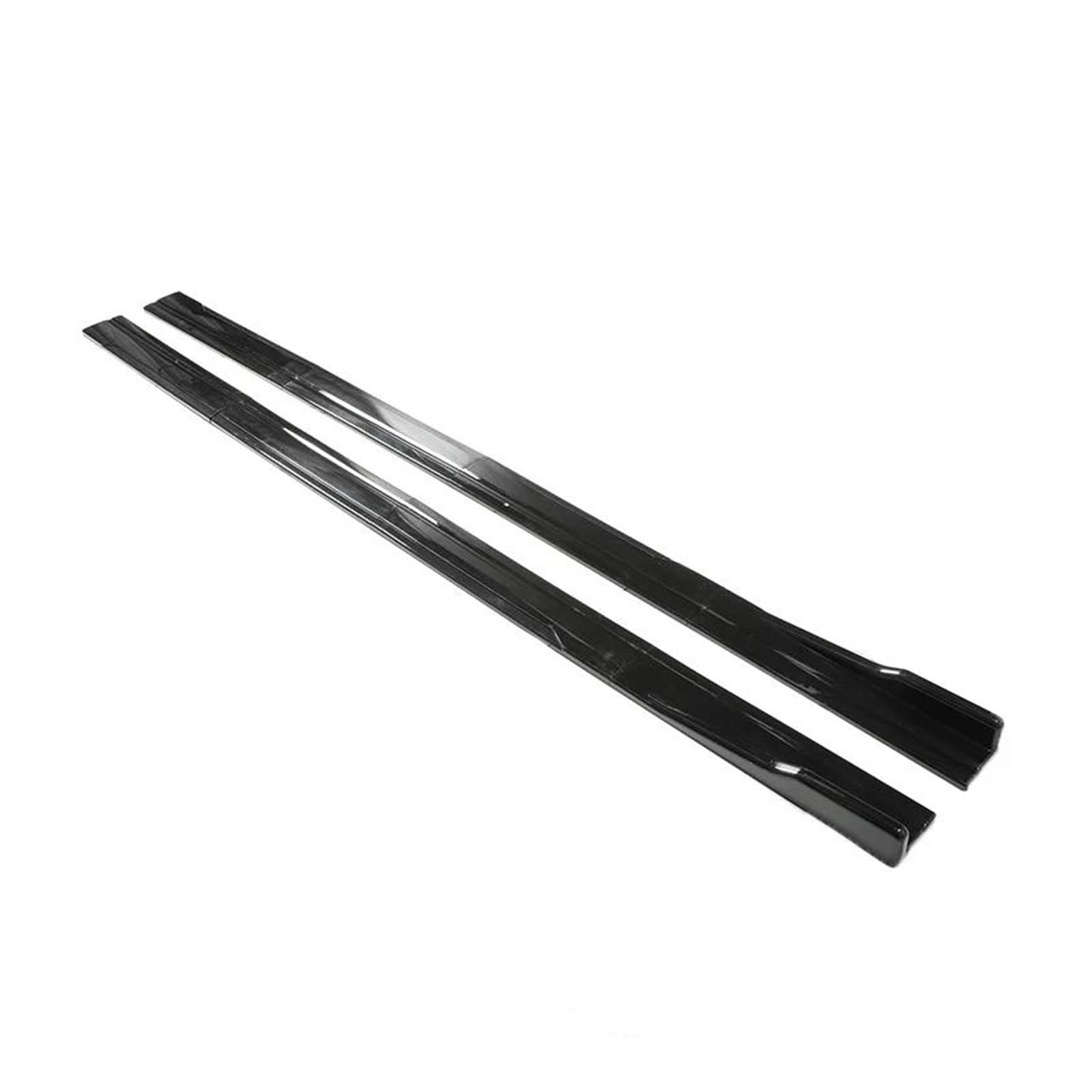 Seitenschweller Splitter 2,2 M 2,18 M 2 M Universal Auto Seitenschweller Kotflügel Splitter Stoßstange Sport Styling Seitenschweller Erweiterungen Seitenschürze(2.18m Bright Black) von ODKBFG
