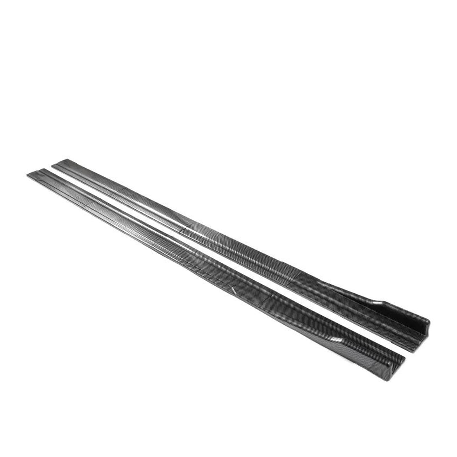 Seitenschweller Splitter 2,2 M 2,18 M 2 M Universal Auto Seitenschweller Kotflügel Splitter Stoßstange Sport Styling Seitenschweller Erweiterungen Seitenschürze(2.18m Carbon Fiber) von ODKBFG