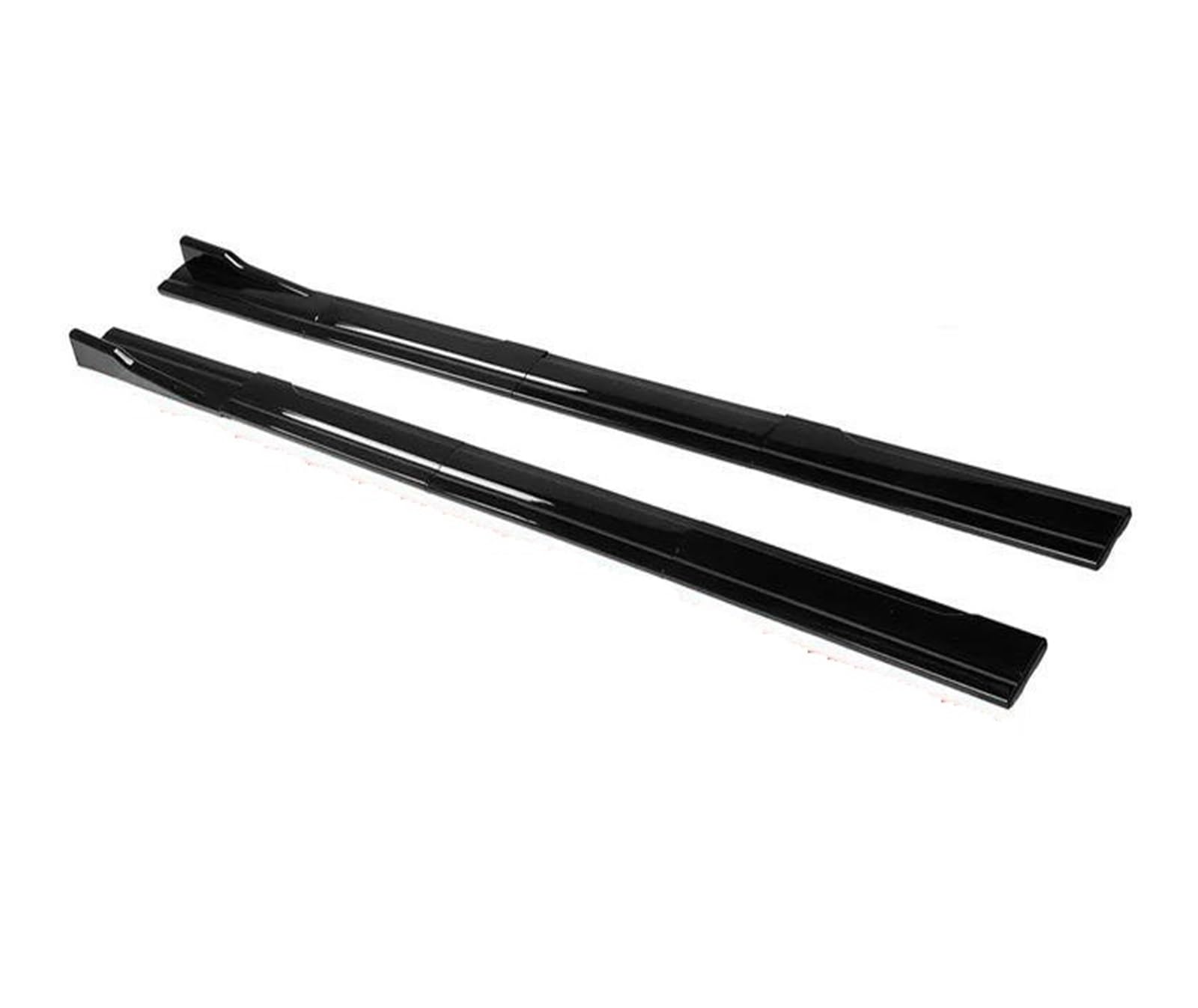 Seitenschweller Splitter 2,2 M Seitenschweller Für Benz Für C-Klasse W205 C250 C300 C350 2015-2018 Verlängerungswippensplitter Diffusor Winglet Wings Seitenschürze(Glossy Black) von ODKBFG