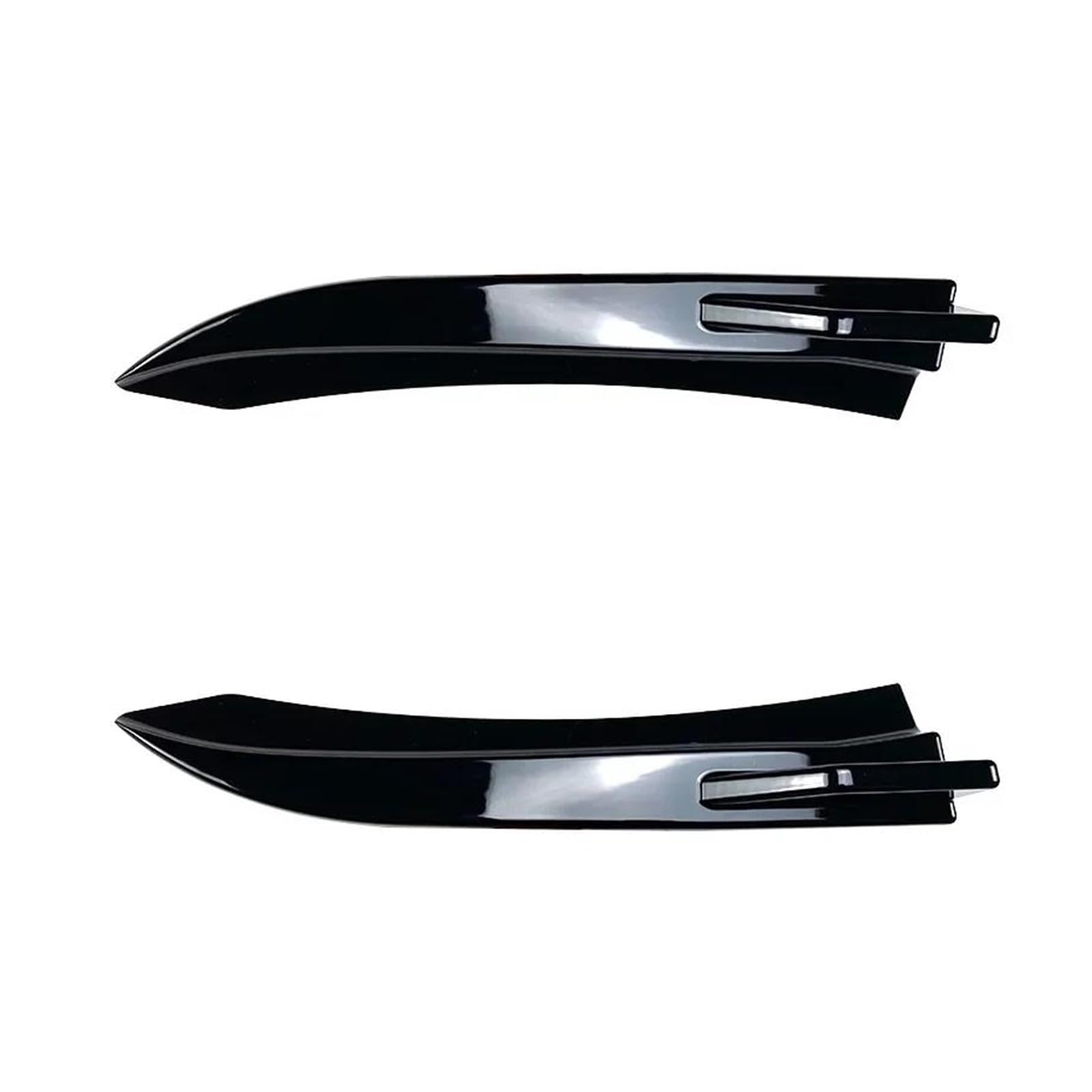 Seitenschweller Splitter 2 STÜCKE Heckstoßstange Splitter Seitenspoiler Canards Abdeckung Body Kit Trim Für F32 F33 F36 Sport Tech 2015-2018 Autozubehör Seitenschürze(Schwarz) von ODKBFG