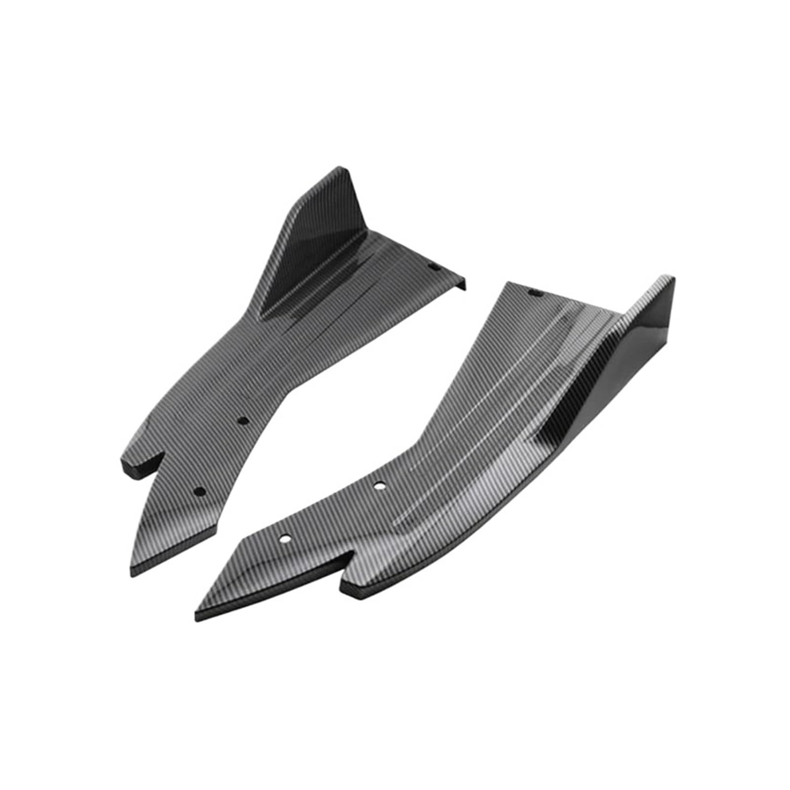 Seitenschweller Splitter 2 STÜCKE Universal Auto Heckspoilerlippe Flügelverkleidung Schutz Anti-Crash-Diffusor Seitenschweller Wickelwinkel Splitter Kohlefaser Seitenschürze(Kohlefaser) von ODKBFG