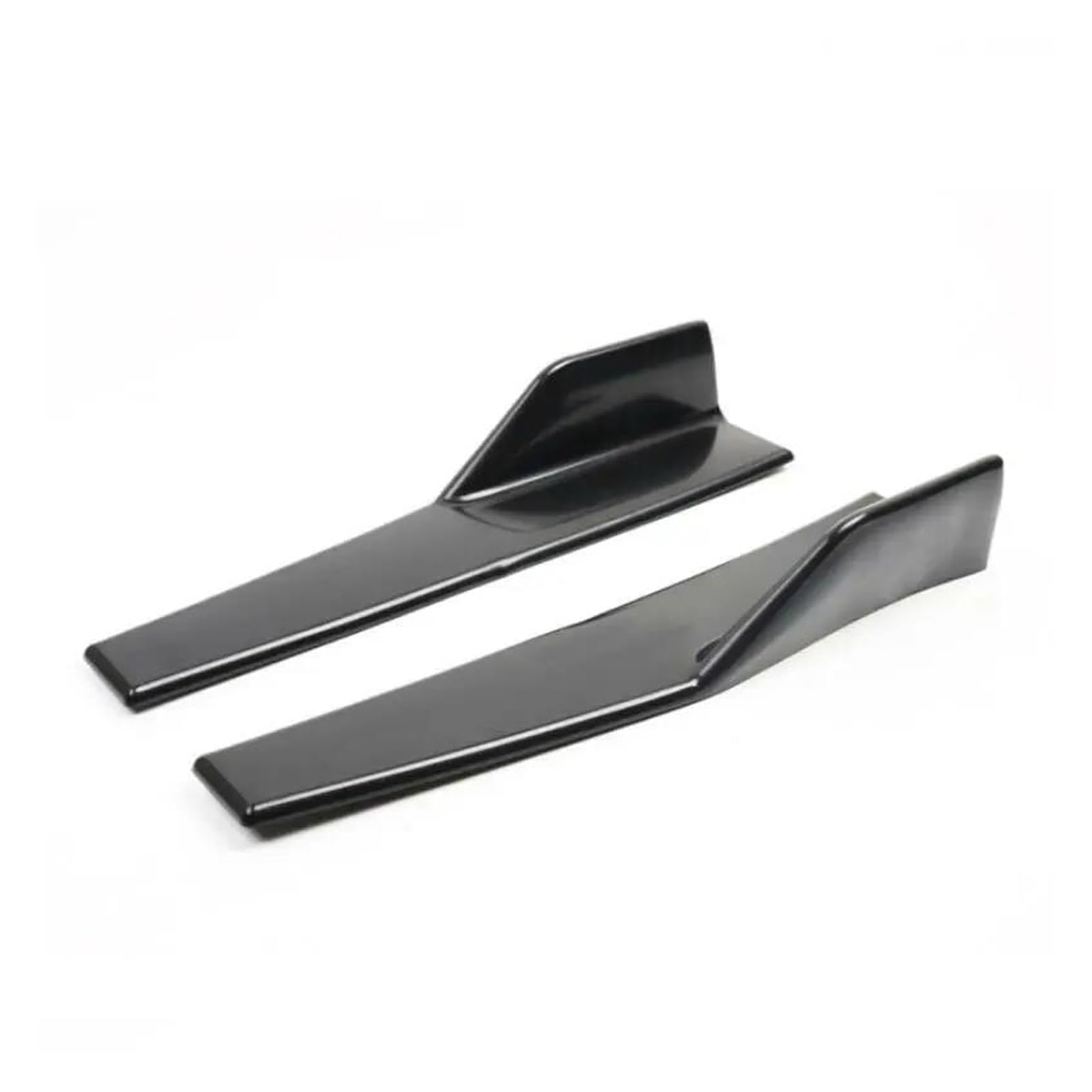 Seitenschweller Splitter 2 STÜCKE Universal Seitenschweller Abdeckung Kotflügelschutz Body Kit Spoilerlippe Für Ford Für Mustang GT Für Shelby GT500 2000-2022 Seitenschürze(Schwarz) von ODKBFG