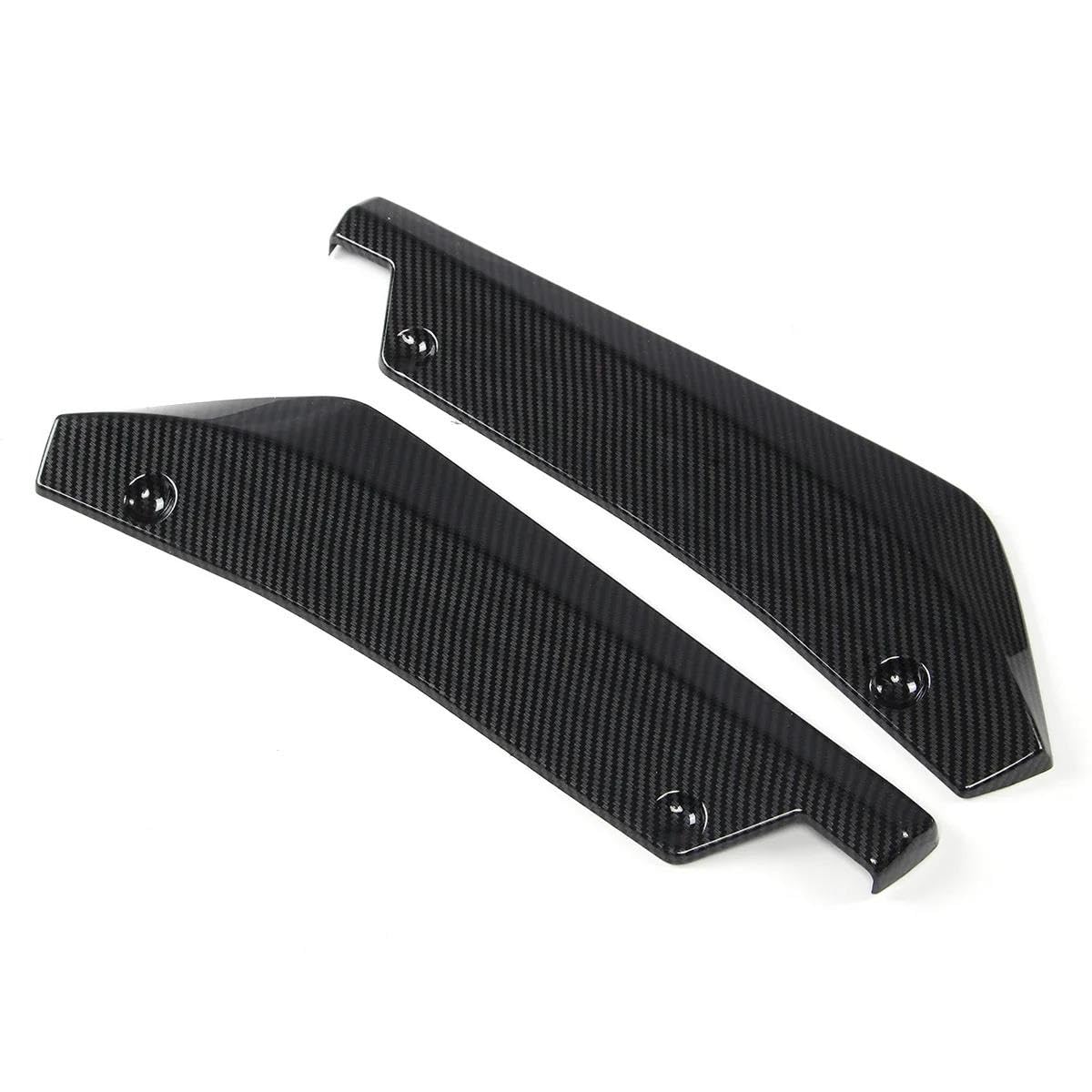 Seitenschweller Splitter 2 Teile/Satz Autozubehör Für Chevrolet Für Camaro SS LT ZL1 2016-2018 Heckstoßstange Canard Splitter Seitenspoiler Diffusor Volant Trim Seitenschürze(Kohlefaser-Optik) von ODKBFG