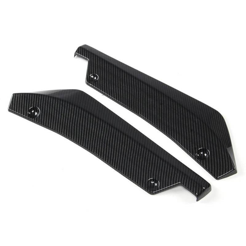 Seitenschweller Splitter 2 Teile/Satz Autozubehör Für Chevrolet Für Camaro SS LT ZL1 2016-2018 Heckstoßstange Canard Splitter Seitenspoiler Diffusor Volant Trim Seitenschürze(Kohlefaser-Optik) von ODKBFG