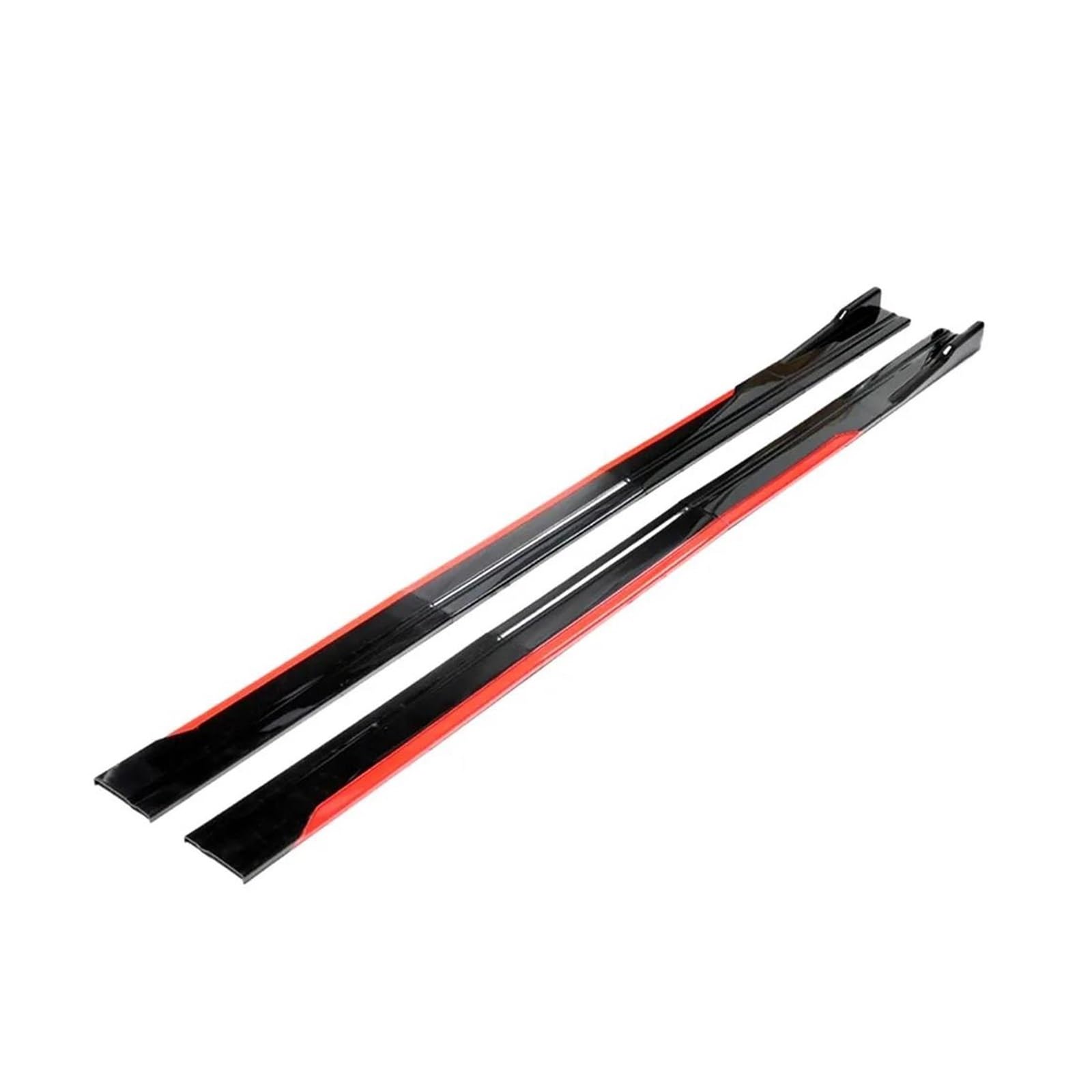 Seitenschweller Splitter 2m/2,18 M Universal Auto Seite Rock Erweiterung Splitter Stoßstange Racing Seite Flügel Stoßstange Lip Seite Spoiler Für Seitenschürze(Reddish Black 2.18m) von ODKBFG