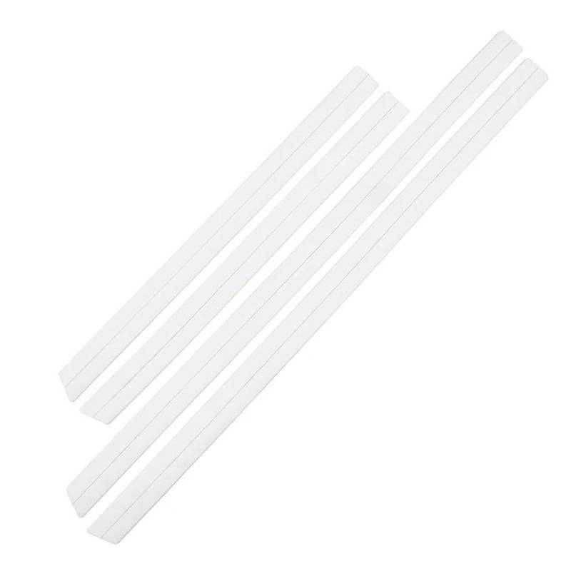 Seitenschweller Splitter 4 Stück Autotürschutz Karosseriekantenschutz Aufkleber Seitenschweller Kratzfest Dekorativer Schutzaufkleber Komplett Schwarz Universal Seitenschürze(B 2PCS 93CM- 2PCS 63CM) von ODKBFG