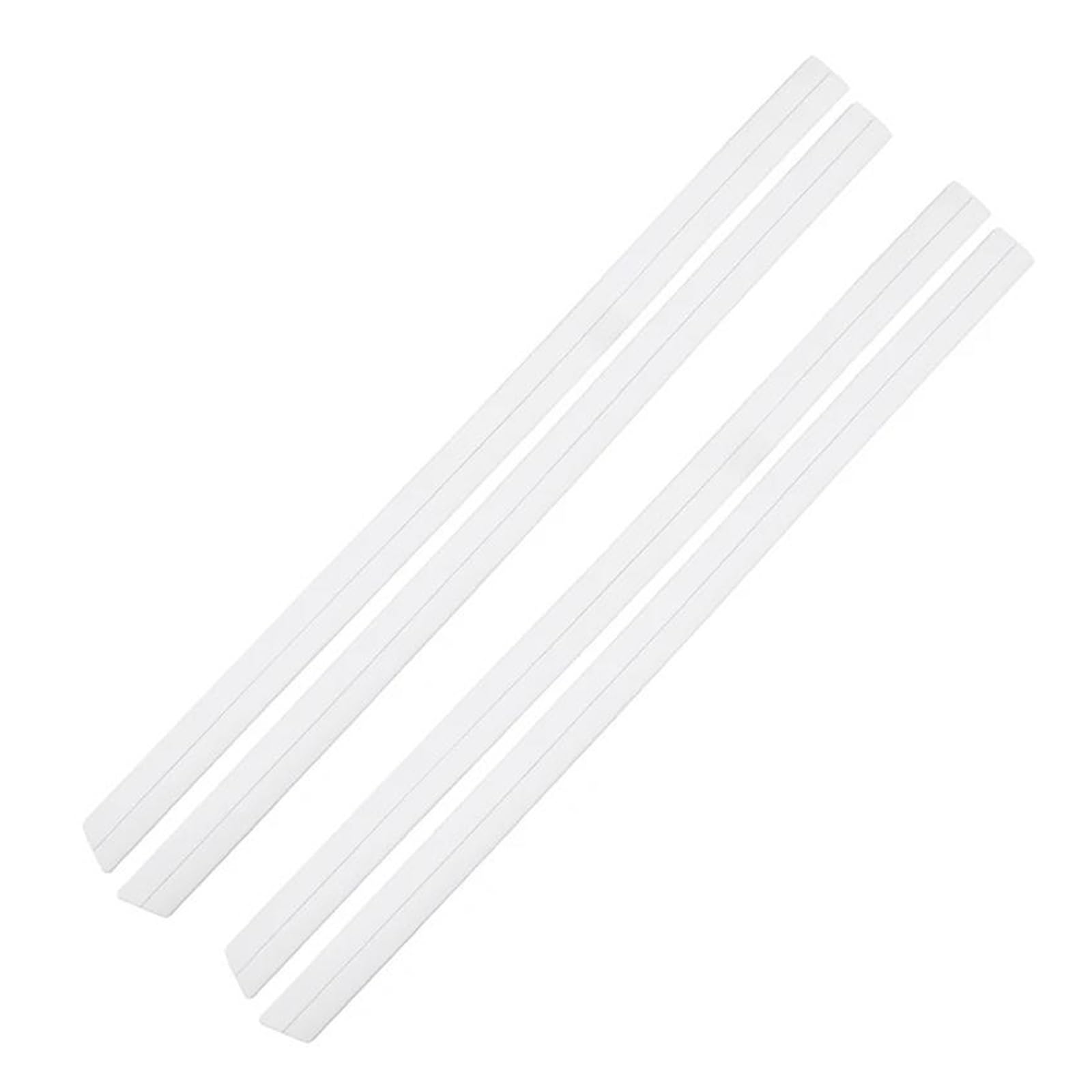 Seitenschweller Splitter 4 Stück Autotürschutz Karosseriekantenschutz Aufkleber Seitenschweller Kratzfest Dekorativer Schutzaufkleber Komplett Schwarz Universal Seitenschürze(B 4PCS 93CMx4.5CM) von ODKBFG
