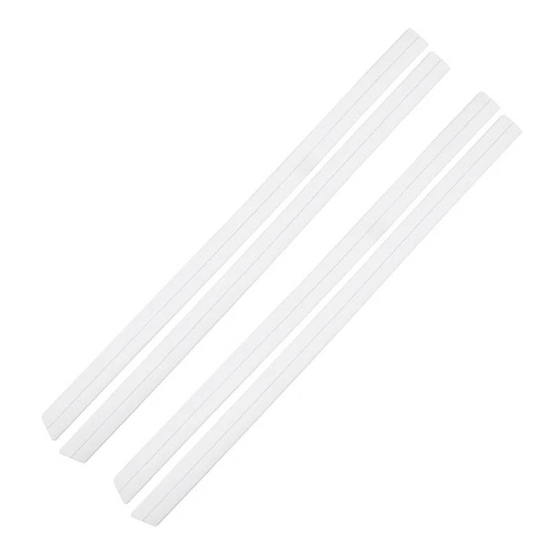 Seitenschweller Splitter 4 Stück Autotürschutz Karosseriekantenschutz Aufkleber Seitenschweller Kratzfest Dekorativer Schutzaufkleber Komplett Schwarz Universal Seitenschürze(B 4PCS 93CMx4.5CM) von ODKBFG