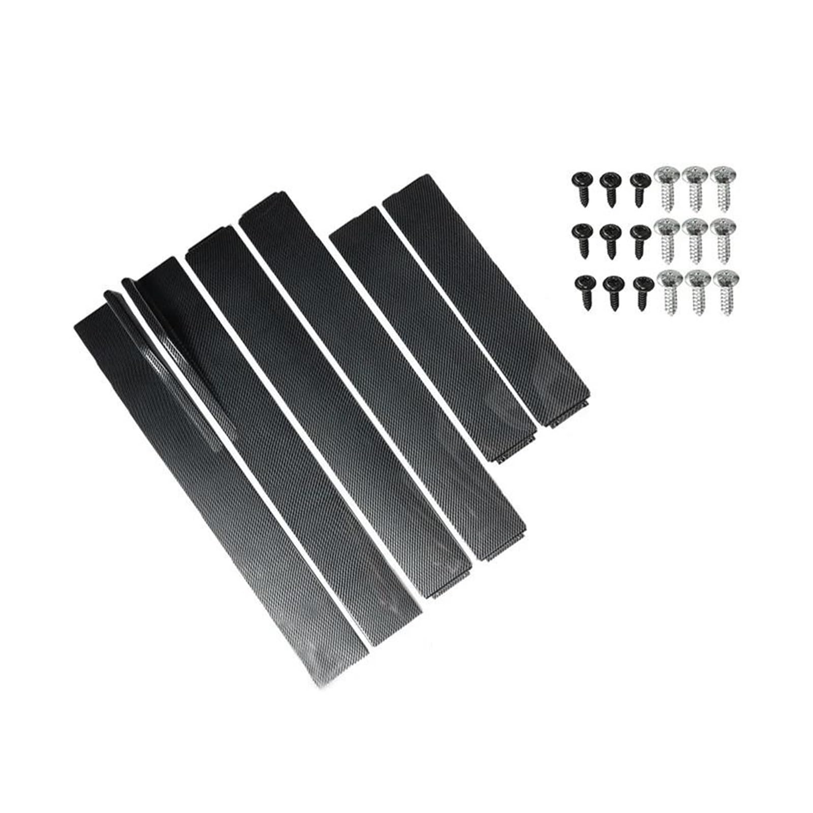 Seitenschweller Splitter 6 STÜCKE 2M 2,2M Universal Seitenschweller Verlängerung Schweller Lippe Flügel Splitter Auf Stoßstange Für F30 Auto Styling Seitenschürze(2.2m Carbon Fiber) von ODKBFG