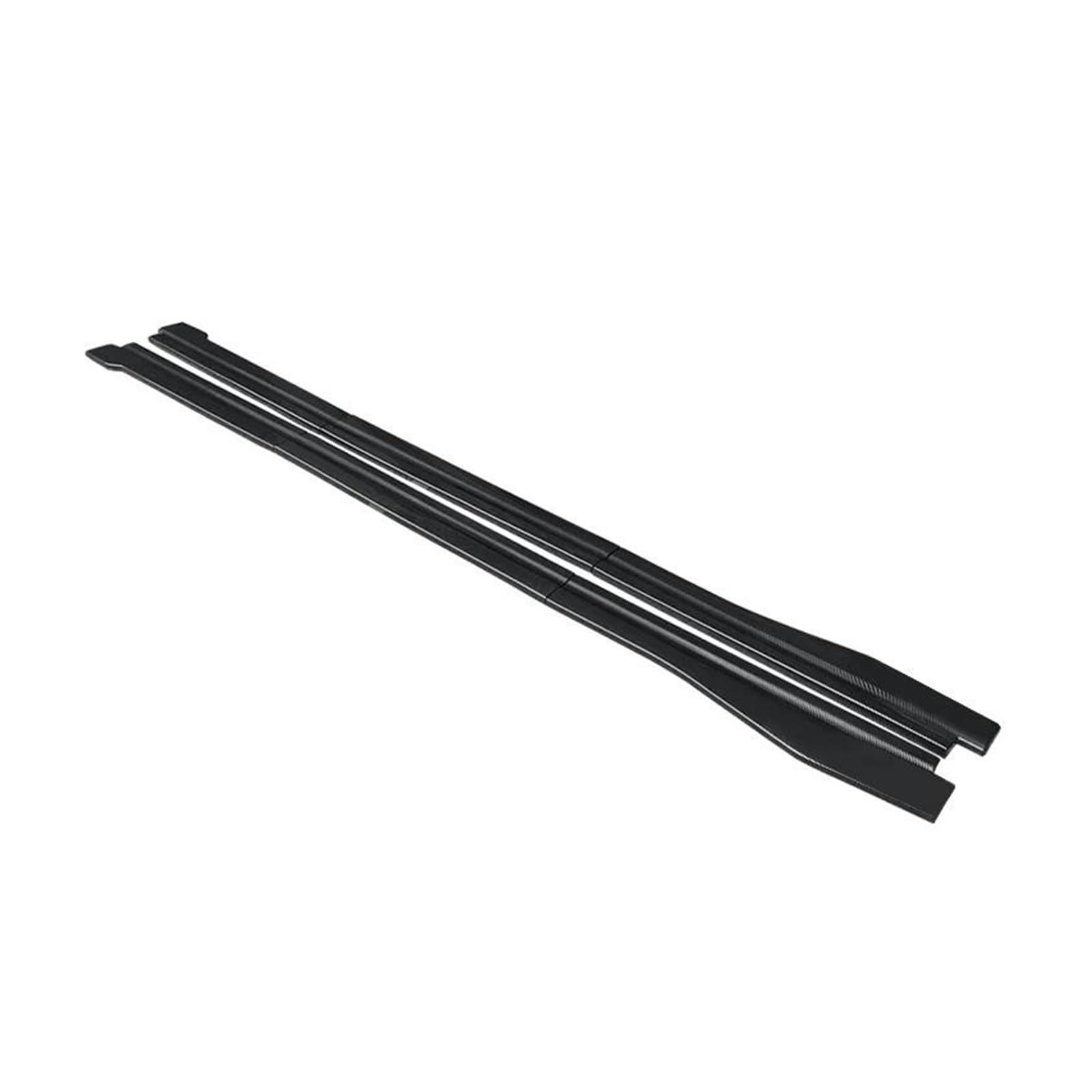 Seitenschweller Splitter 6-teiliges Auto-Styling-Zubehör Verstellbare Seitenschweller Verlängerungs-Rocker-Panel-Body-Kit Für VW Für Scirocco 2009–2016 Seitenschürze(Kohlefaser-Optik) von ODKBFG