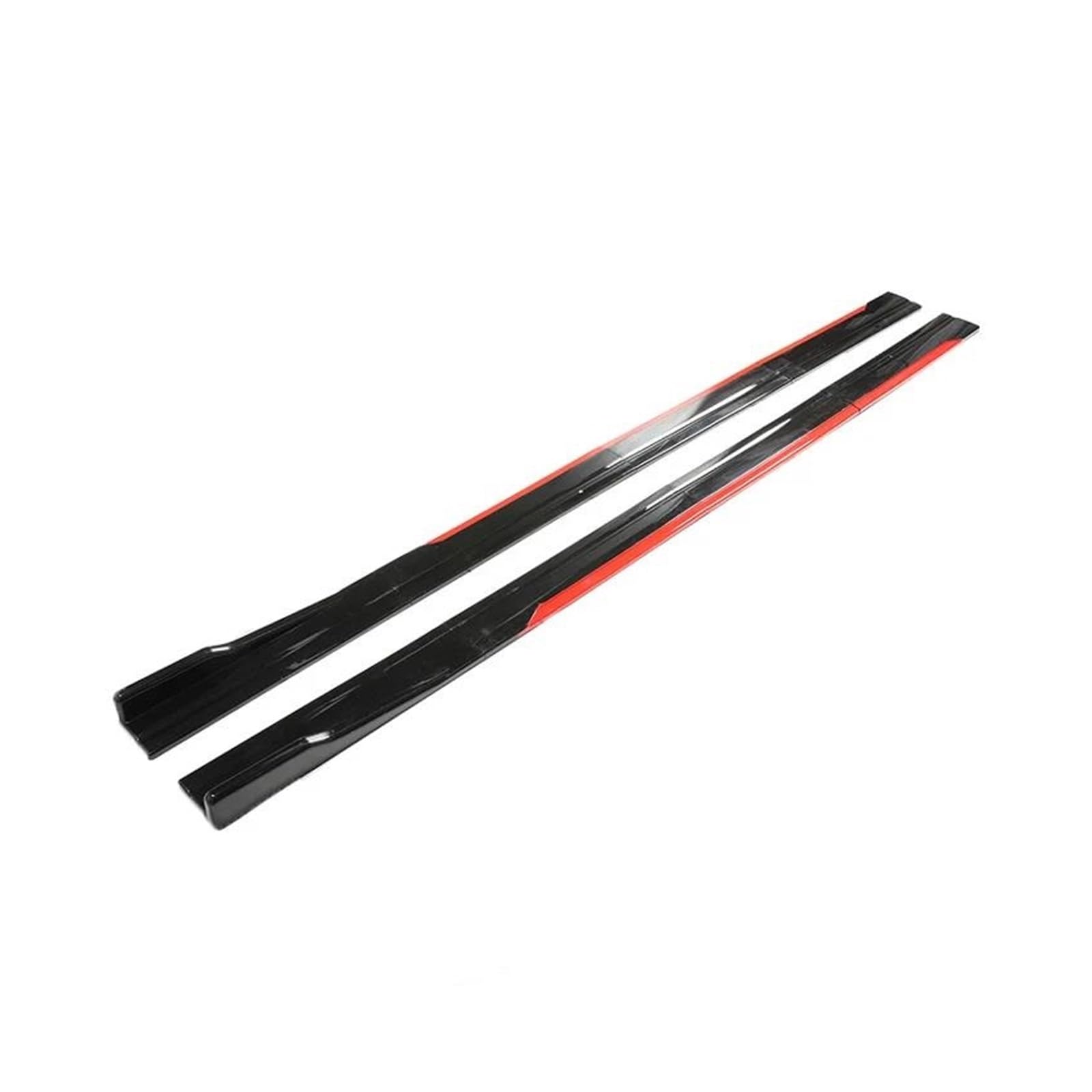Seitenschweller Splitter 8 STÜCKE 2 M/2,18 M Universal Side Rock Erweiterung Rocker Platte Lip Separator Stoßstange Für Toyota Seitenschürze(2.18mReddish Black) von ODKBFG