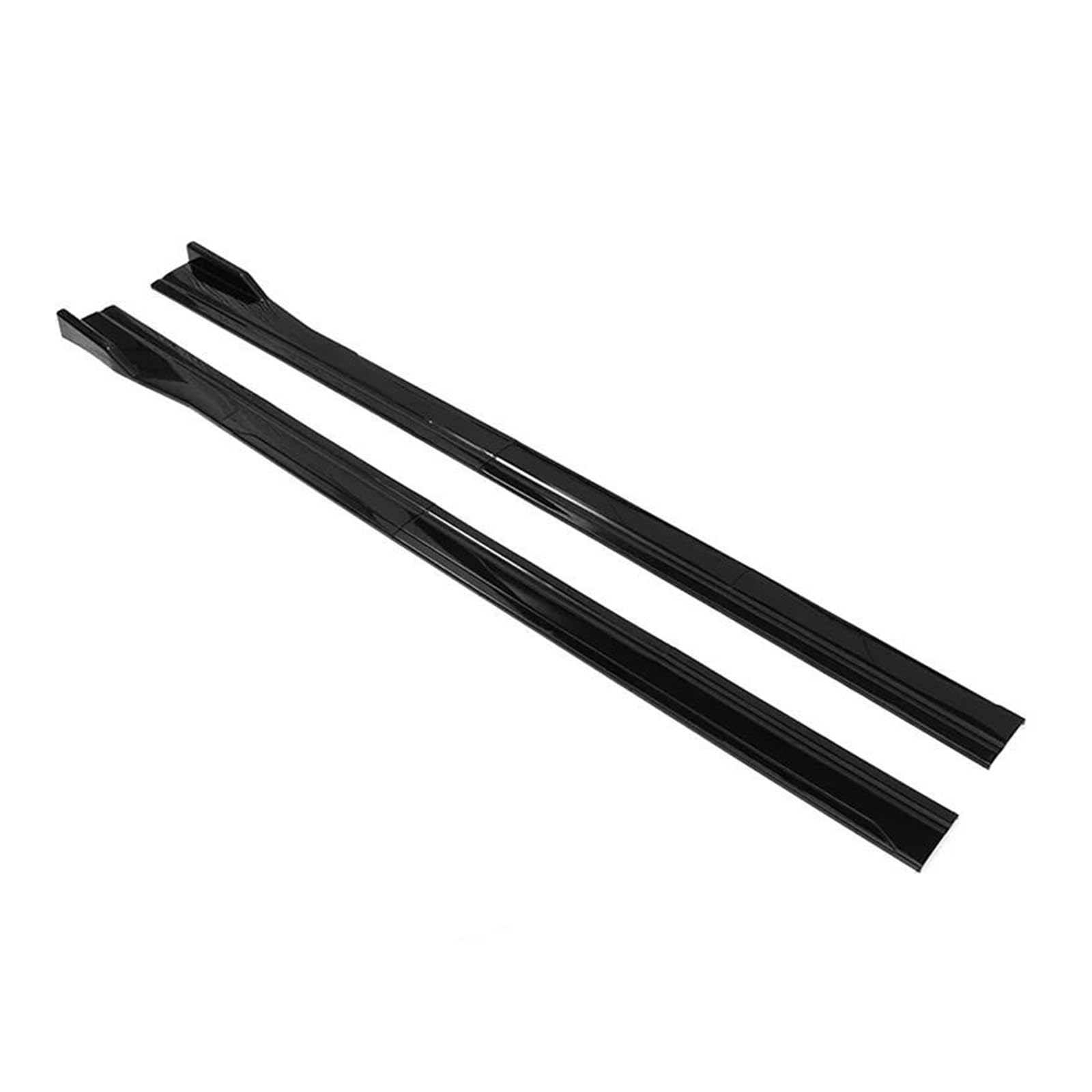 Seitenschweller Splitter 8 STÜCKE 2 M/2,18 M Universal Side Rock Erweiterung Rocker Platte Lip Separator Stoßstange Für Toyota Seitenschürze(2m New Glossy Black) von ODKBFG