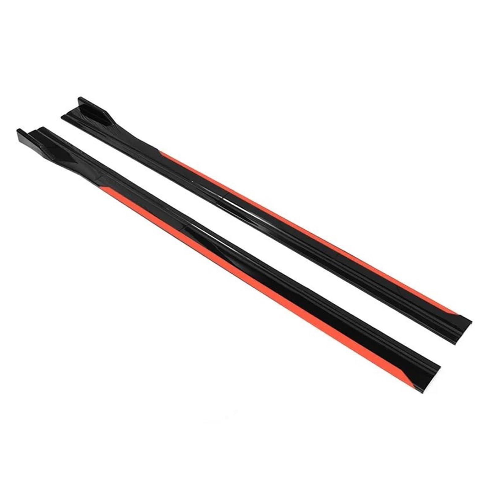 Seitenschweller Splitter 8 STÜCKE 2 M/2,18M Universal Seitenschwellerverlängerung Kipphebellippentrenner Stoßstange Für Benz. Seitenschürze(2mNew Reddish Black) von ODKBFG
