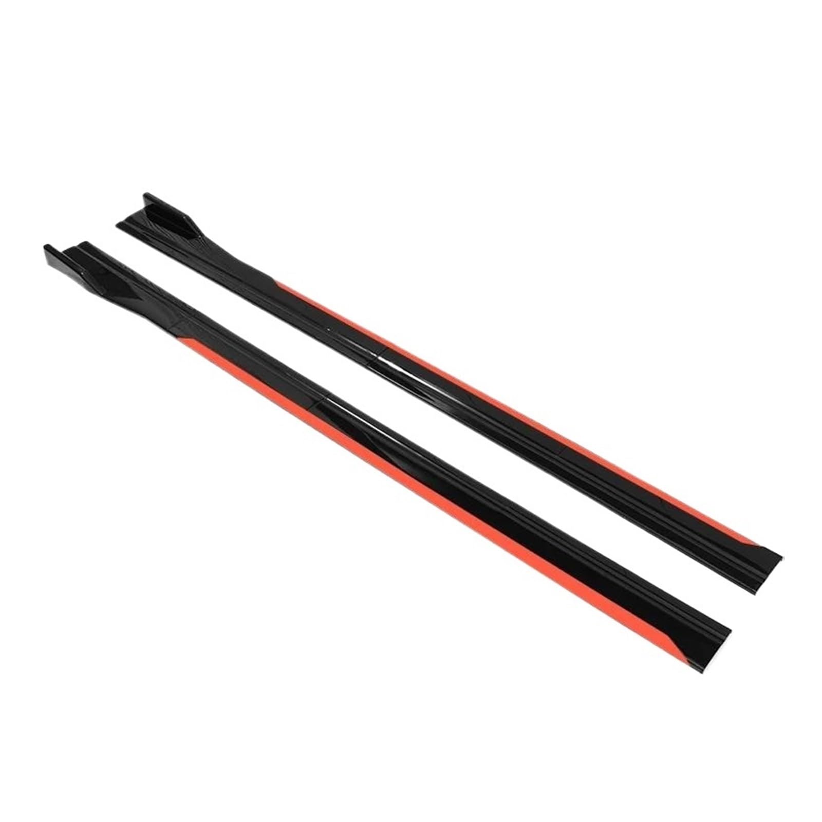 Seitenschweller Splitter 8 STÜCKE 2 M 2,2 M Universal Seitenschwellerverlängerung Automotive Sport Style Lippentrenner Stoßfängerumbauteile Kipphebelplatte Seitenschürze(2M Reddish Black) von ODKBFG