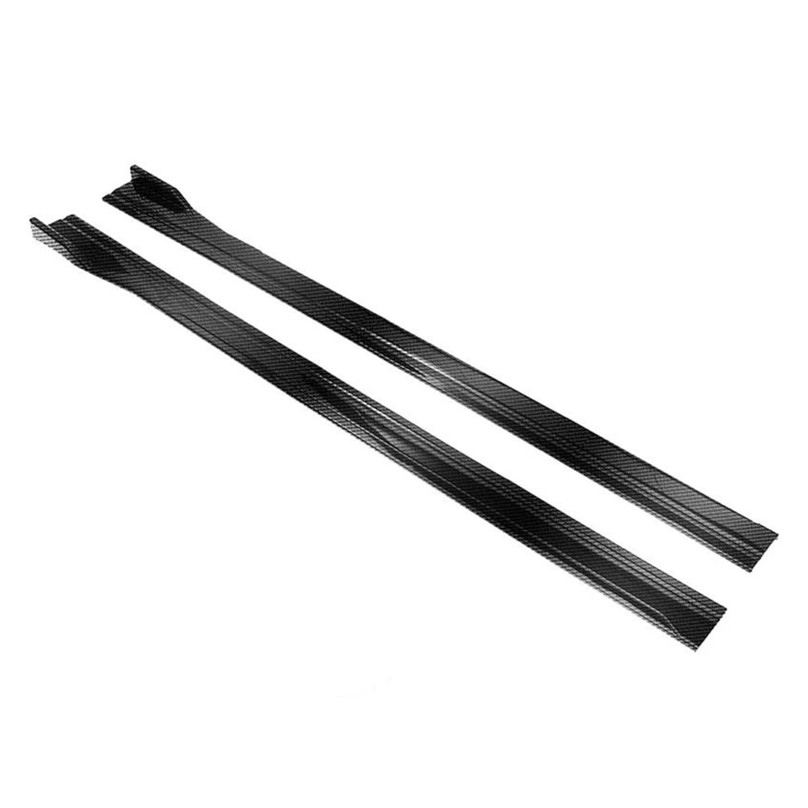 Seitenschweller Splitter 8 STÜCKE Universal 2 M/2,18 M Universal Für Seitenschweller Verlängerung Kipphebel Lip Separator Stoßstange Seitenschürze(2.18mCarbon Fiber) von ODKBFG