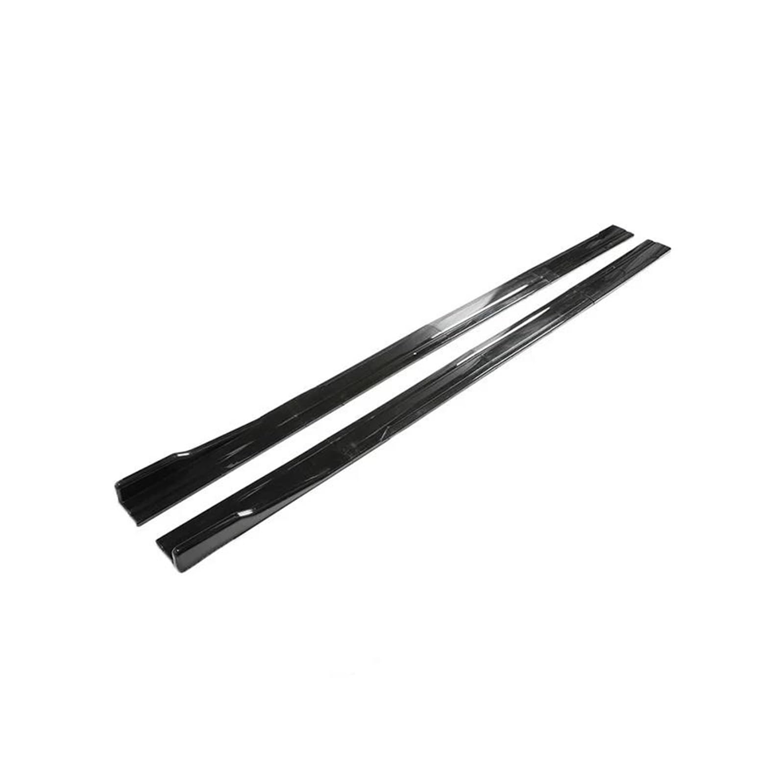 Seitenschweller Splitter 8 STÜCKE Universal 2 M/2,18 M Universal Für Seitenschweller Verlängerung Kipphebel Lip Separator Stoßstange Seitenschürze(2m Glossy Black) von ODKBFG